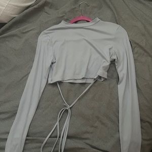 Light blue Long sleeve size medium crop top